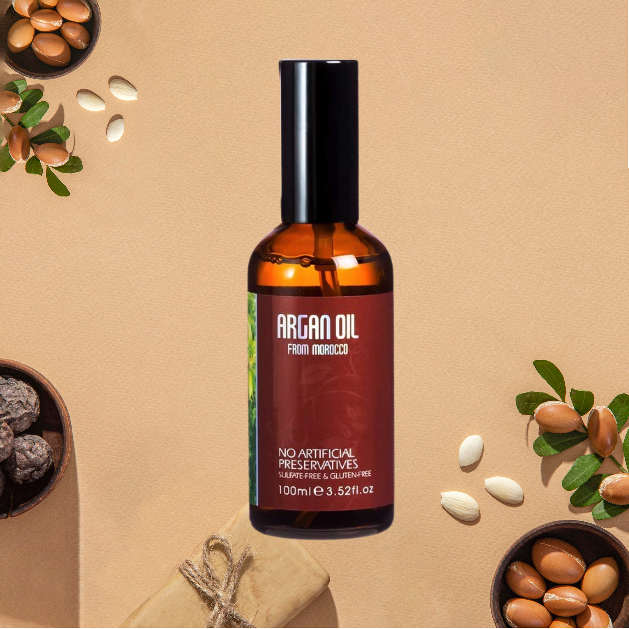 ARGAN OIL FROM MOROCCO Daily Therapeutic Oil For All Hair Types-100ml