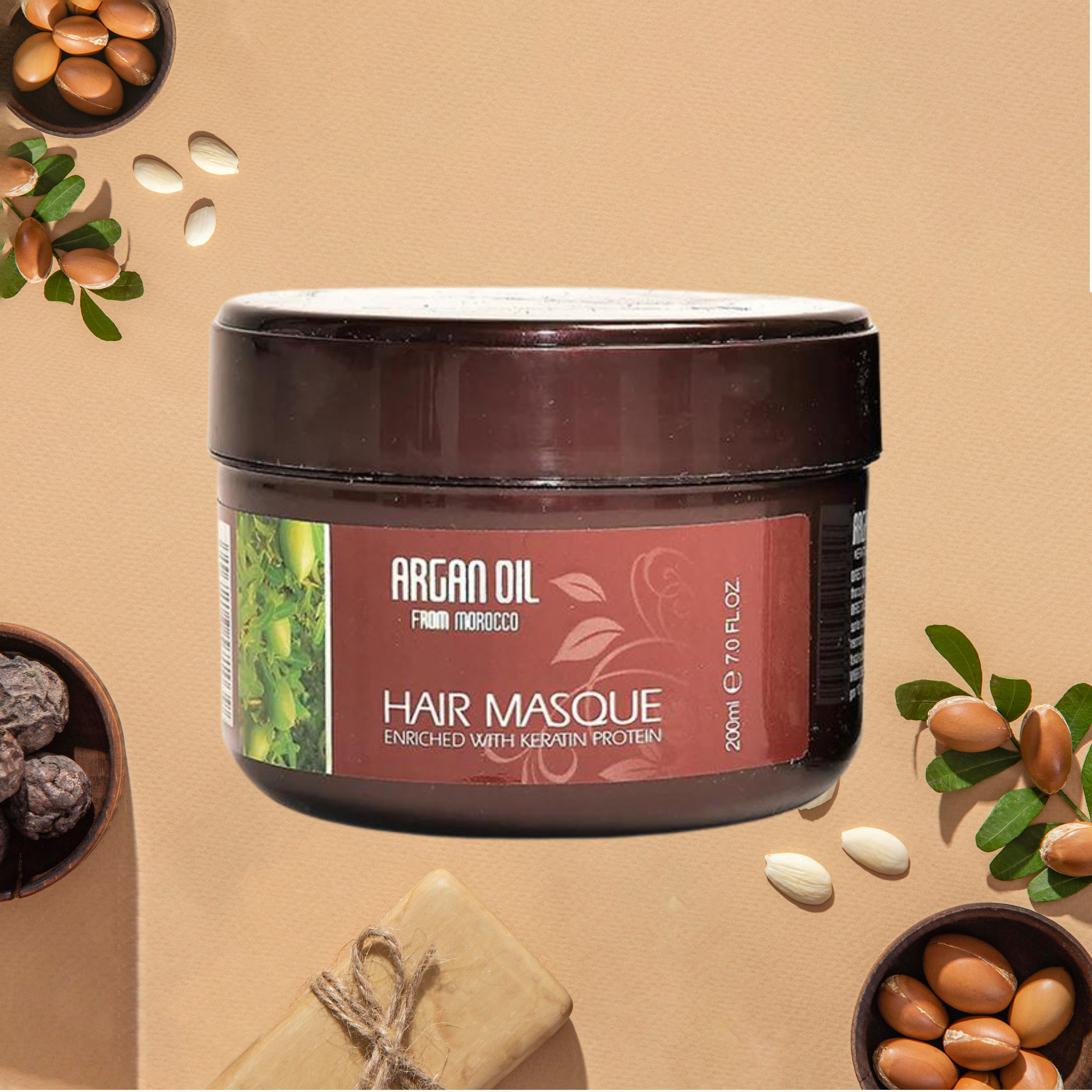 ARGAN OIL FROM MOROCCO Hair Masque Enriched With Keratin Protein-200ml